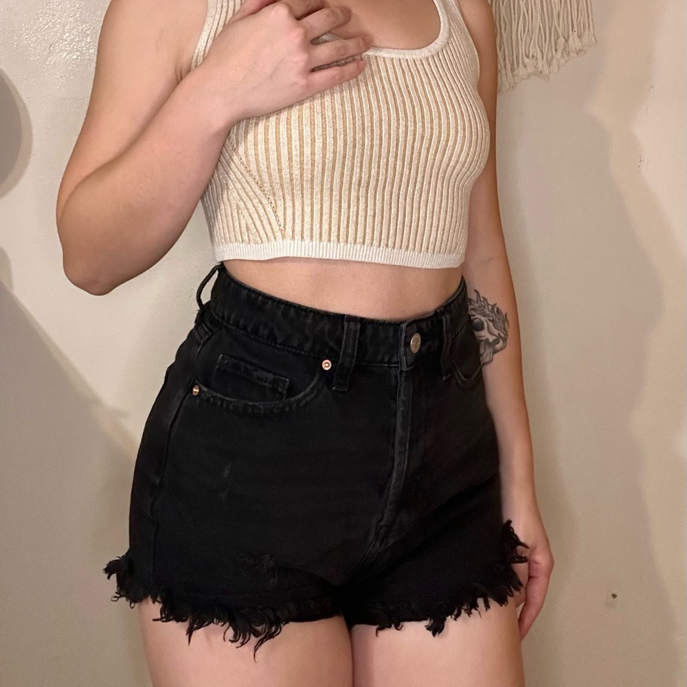 Wild Fable Black Denim Shorts